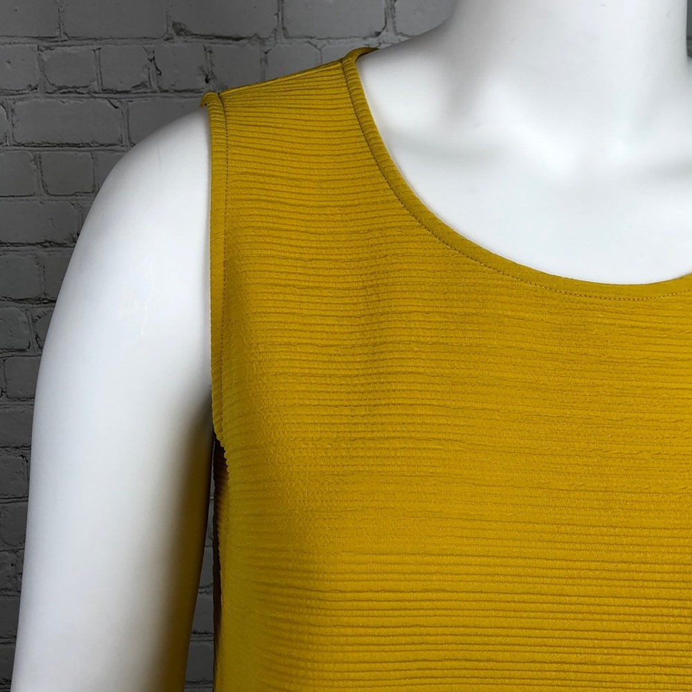 Only Size 2X Left! Alfani Golden Yellow Asymmetrical Tank Top Plus Size - Picture 5 of 5